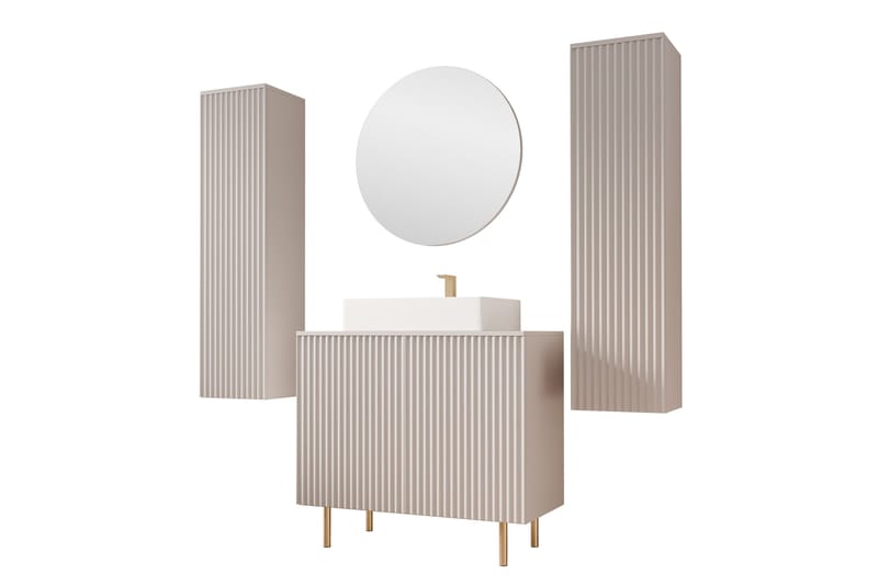 Casa Täydellinen Huonekalupaketti - Beige - Talo & remontointi - Keittiö & kylpyhuone - Kylpyhuone - Kylpyhuonekalusteet - Kylpyhuonekalustepaketit