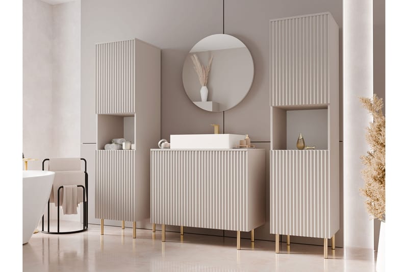 Casa Täydellinen Huonekalupaketti - Beige - Talo & remontointi - Keittiö & kylpyhuone - Kylpyhuone - Kylpyhuonekalusteet - Kylpyhuonekalustepaketit