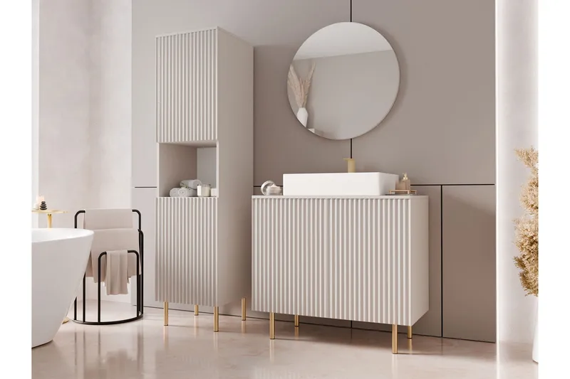 Casa Täydellinen Huonekalupaketti - Beige - Talo & remontointi - Keittiö & kylpyhuone - Kylpyhuone - Kylpyhuonekalusteet - Kylpyhuonekalustepaketit