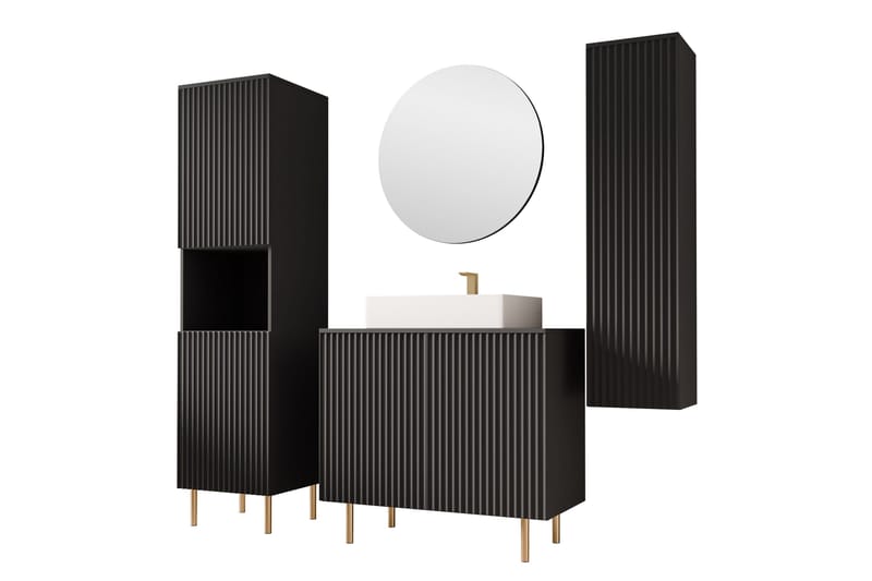 Casa Täydellinen Huonekalupaketti, Musta