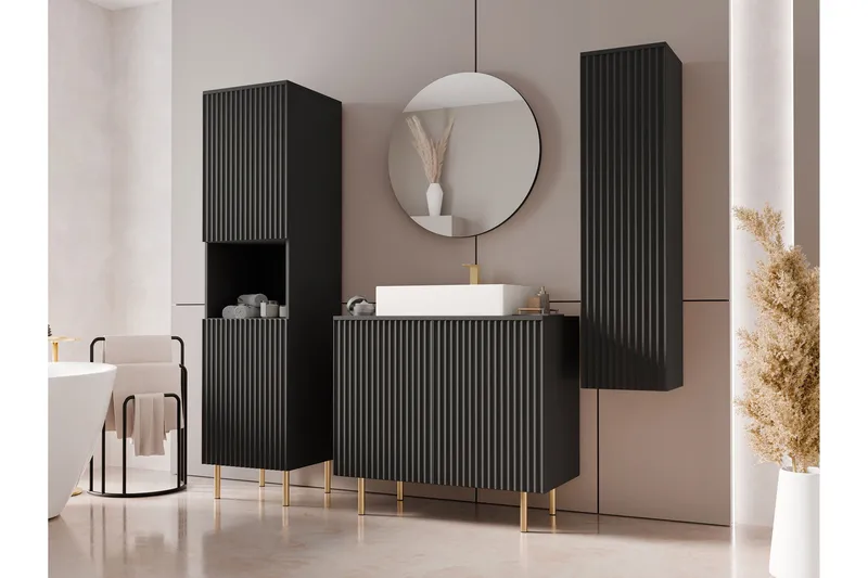 Casa Täydellinen Huonekalupaketti - Musta - Talo & remontointi - Keittiö & kylpyhuone - Kylpyhuone - Kylpyhuonekalusteet - Kylpyhuonekalustepaketit