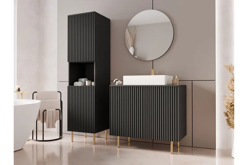 Casa Täydellinen Huonekalupaketti - Musta - Talo & remontointi - Keittiö & kylpyhuone - Kylpyhuone - Kylpyhuonekalusteet - Kylpyhuonekalustepaketit