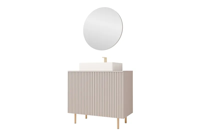 Casa Pesuallaskaappi - Beige - Talo & remontointi - Keittiö & kylpyhuone - Kylpyhuone - Kylpyhuonekalusteet - Allaskaappi