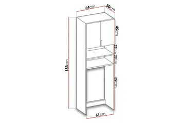 Casinia TV-taso 65x30x183 cm - Talo & remontointi - Keittiö & kylpyhuone - Kylpyhuone - Kylpyhuonekalusteet - Seinäkaappi & korkea kaappi