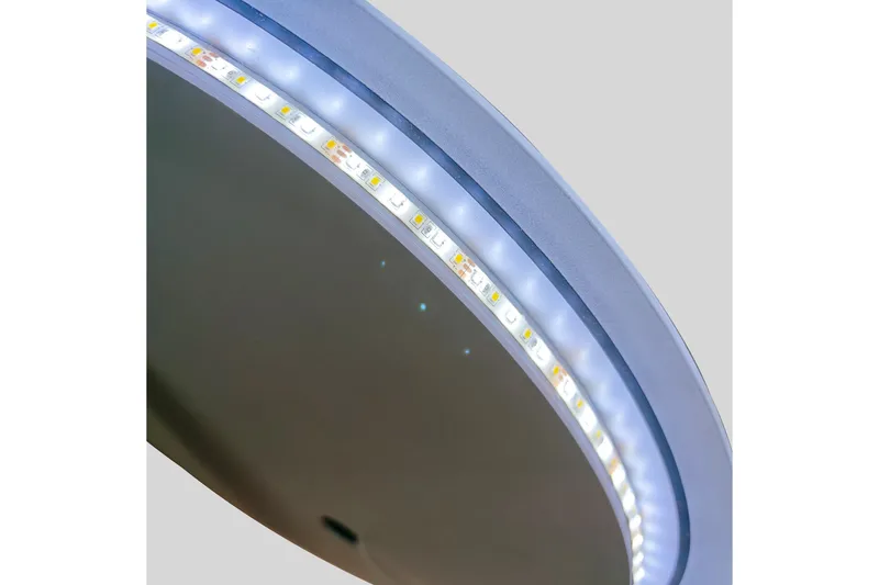 Clas Pyöreä Kylpyhuoneen Peili LED-valaistuksella 100 cm - Anti-Fog ja Touch-ohjaus - Talo & remontointi - Keittiö & kylpyhuone - Kylpyhuone - Kylpyhuonekalusteet - Kylpyhuoneen peilit