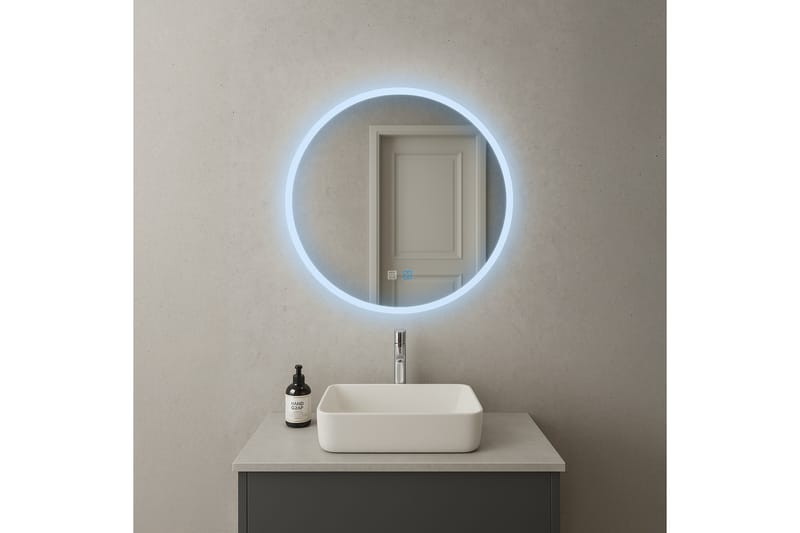 Clas Pyöreä Kylpyhuoneen Peili LED-valaistuksella 80 cm - Anti-Fog ja Touch-ohjaus - Talo & remontointi - Keittiö & kylpyhuone - Kylpyhuone - Kylpyhuonekalusteet - Kylpyhuoneen peilit