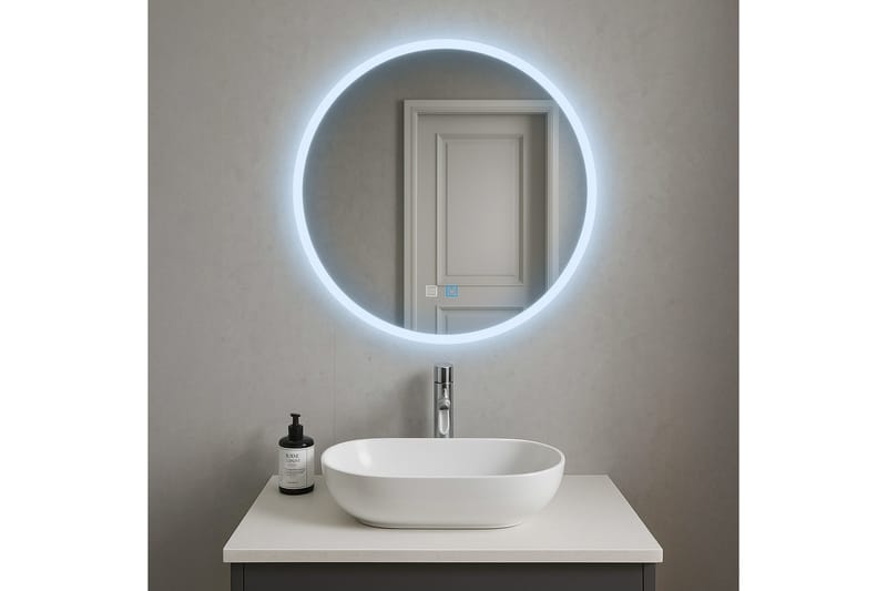 Clas Pyöreä Kylpyhuoneen Peili LED-valaistuksella 120 cm - Anti-Fog ja Touch-ohjaus - Talo & remontointi - Keittiö & kylpyhuone - Kylpyhuone - Kylpyhuonekalusteet - Kylpyhuoneen peilit