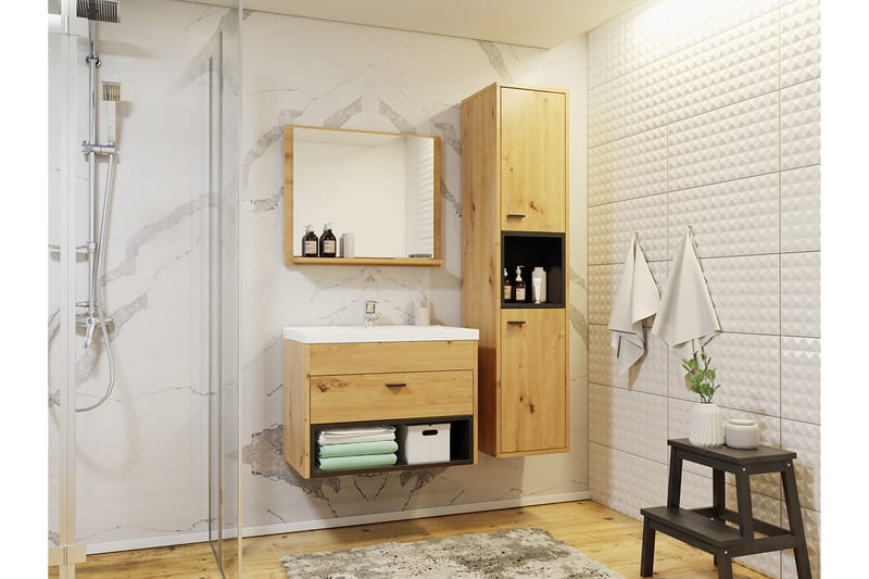 Ekomi Kylpyhuonekalustesetti 133 cm - Talo & remontointi - Keittiö & kylpyhuone - Kylpyhuone - Kylpyhuonekalusteet - Kylpyhuonekalustepaketit