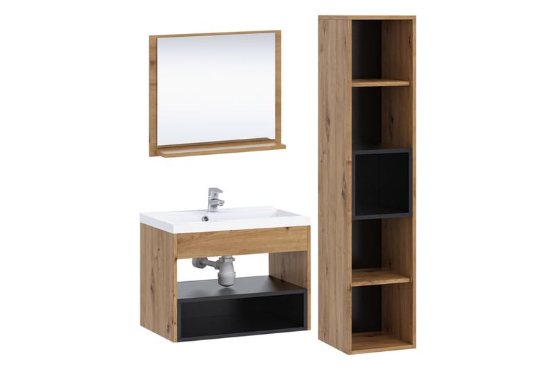 Ekomi Kylpyhuonekalustesetti 133 cm - Talo & remontointi - Keittiö & kylpyhuone - Kylpyhuone - Kylpyhuonekalusteet - Kylpyhuonekalustepaketit