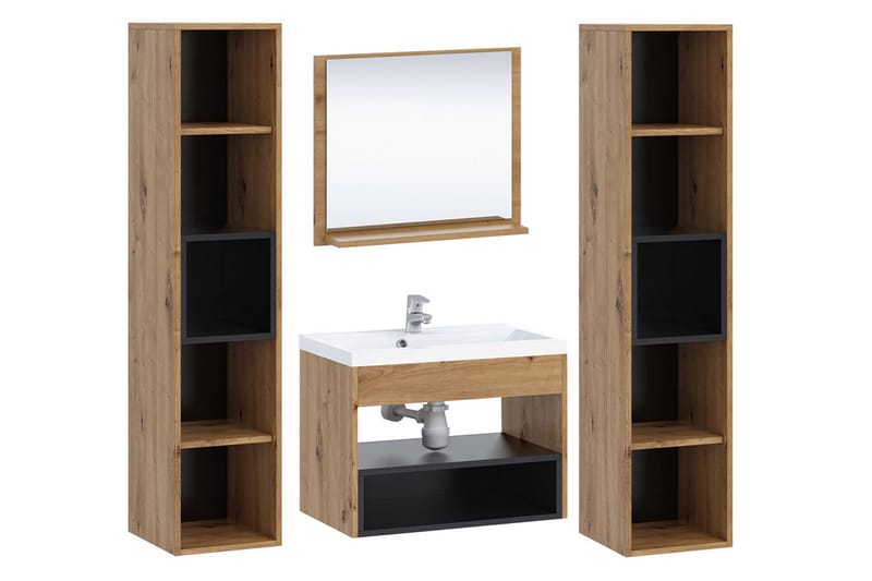 Ekomi Kylpyhuonekalustesetti 133 cm - Talo & remontointi - Keittiö & kylpyhuone - Kylpyhuone - Kylpyhuonekalusteet - Kylpyhuonekalustepaketit