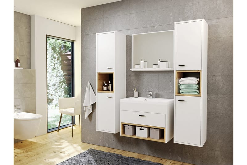 Ekomi Kylpyhuonekalustesetti 133 cm - Talo & remontointi - Keittiö & kylpyhuone - Kylpyhuone - Kylpyhuonekalusteet - Kylpyhuonekalustepaketit