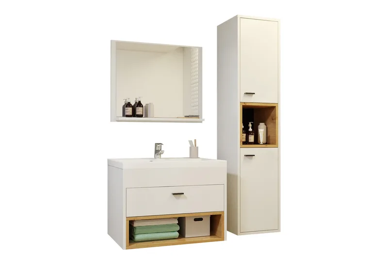 Ekomi Kylpyhuonekalustesetti 133 cm - Talo & remontointi - Keittiö & kylpyhuone - Kylpyhuone - Kylpyhuonekalusteet - Kylpyhuonekalustepaketit
