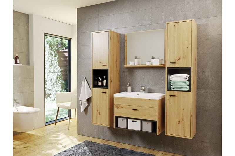 Ekomi Kylpyhuonekalustesetti 133 cm - Talo & remontointi - Keittiö & kylpyhuone - Kylpyhuone - Kylpyhuonekalusteet - Kylpyhuonekalustepaketit