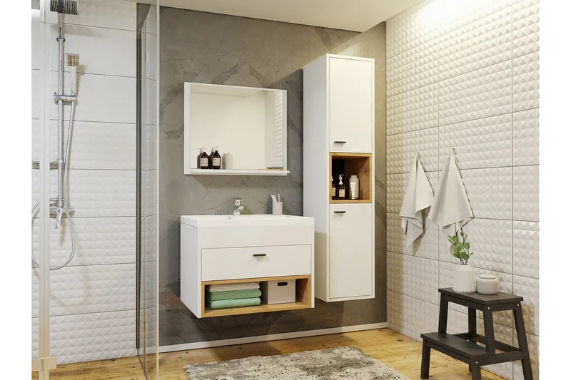 Ekomi Kylpyhuonekalustesetti 133 cm - Talo & remontointi - Keittiö & kylpyhuone - Kylpyhuone - Kylpyhuonekalusteet - Kylpyhuonekalustepaketit