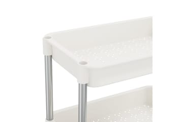 5-kerroksinen keittiövaunu valkoinen 40x22x116 cm rauta ja A - Valkoinen - Talo & remontointi - Keittiö & kylpyhuone - Kylpyhuone - Kylpyhuonekalusteet - Kärry kylpyhuoneeseen