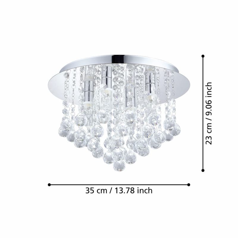 Kattovalaisin Almonte - 350 mm - Valaistus - Sisävalaistus & lamput - Erikoisvalaisin - Tiffanylamppu