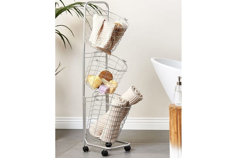 Kori Ayapal Hopea - Hopea - Talo & remontointi - Keittiö & kylpyhuone - Kylpyhuone - Kylpyhuonekalusteet - Kärry kylpyhuoneeseen