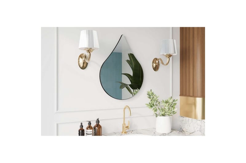 Koruco Kylpyhuoneen peili 50 cm - Musta - Talo & remontointi - Keittiö & kylpyhuone - Kylpyhuone - Kylpyhuonekalusteet - Kylpyhuoneen peilit