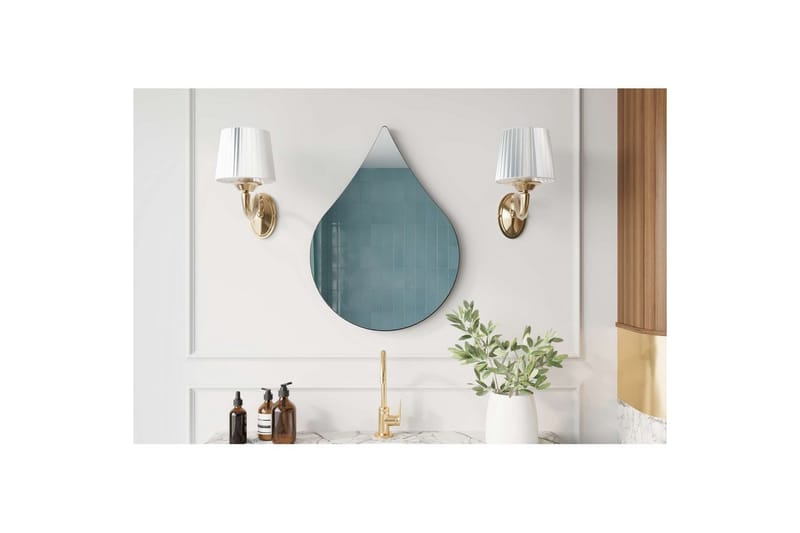 Koruco Kylpyhuoneen peili 50 cm - Musta - Talo & remontointi - Keittiö & kylpyhuone - Kylpyhuone - Kylpyhuonekalusteet - Kylpyhuoneen peilit