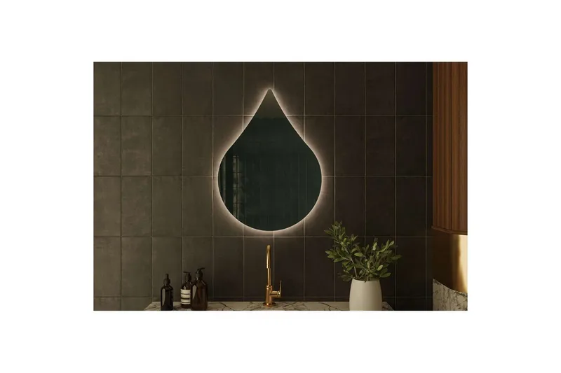 Koruco Kylpyhuoneen peili 50 cm - Valkoinen - Talo & remontointi - Keittiö & kylpyhuone - Kylpyhuone - Kylpyhuonekalusteet - Kylpyhuoneen peilit