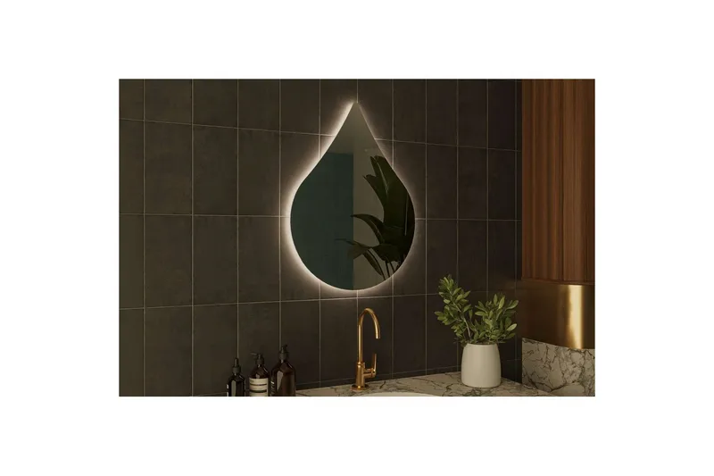 Koruco Kylpyhuoneen peili 50 cm - Valkoinen - Talo & remontointi - Keittiö & kylpyhuone - Kylpyhuone - Kylpyhuonekalusteet - Kylpyhuoneen peilit