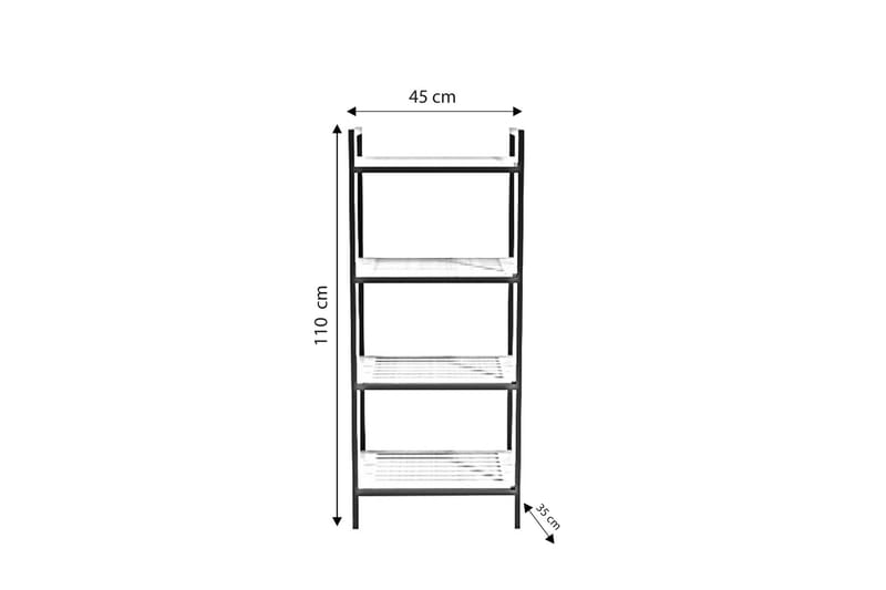 Kylpyhuoneen hylly Stralsund 45 cm - Tammi/Musta - Kylpyhuoneen hyllyt