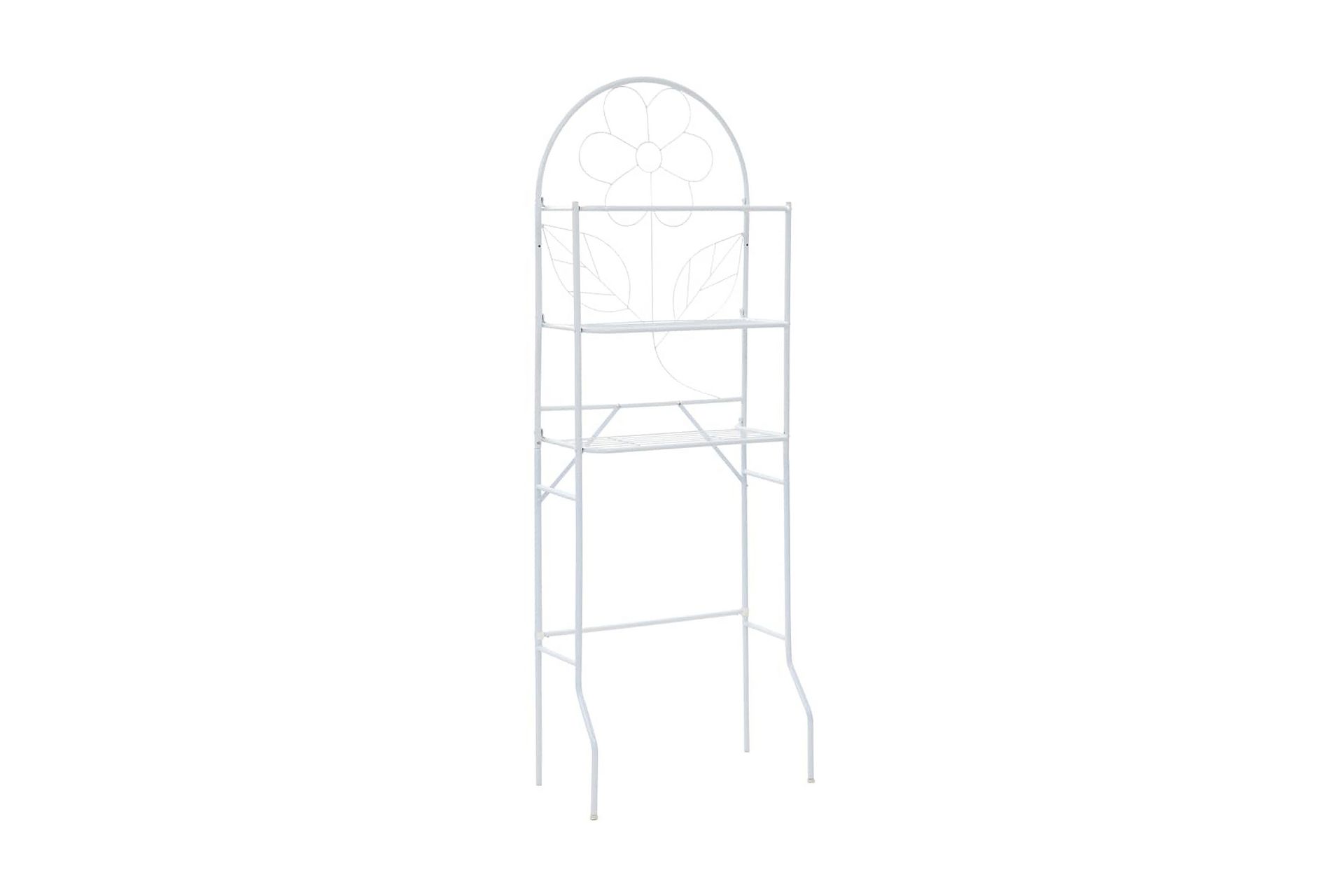WC-hylly 60x33x174 cm valkoinen - Valkoinen - Talo & remontointi - Keittiö & kylpyhuone - Kylpyhuone - Kylpyhuonekalusteet - Kylpyhuoneen hyllyt