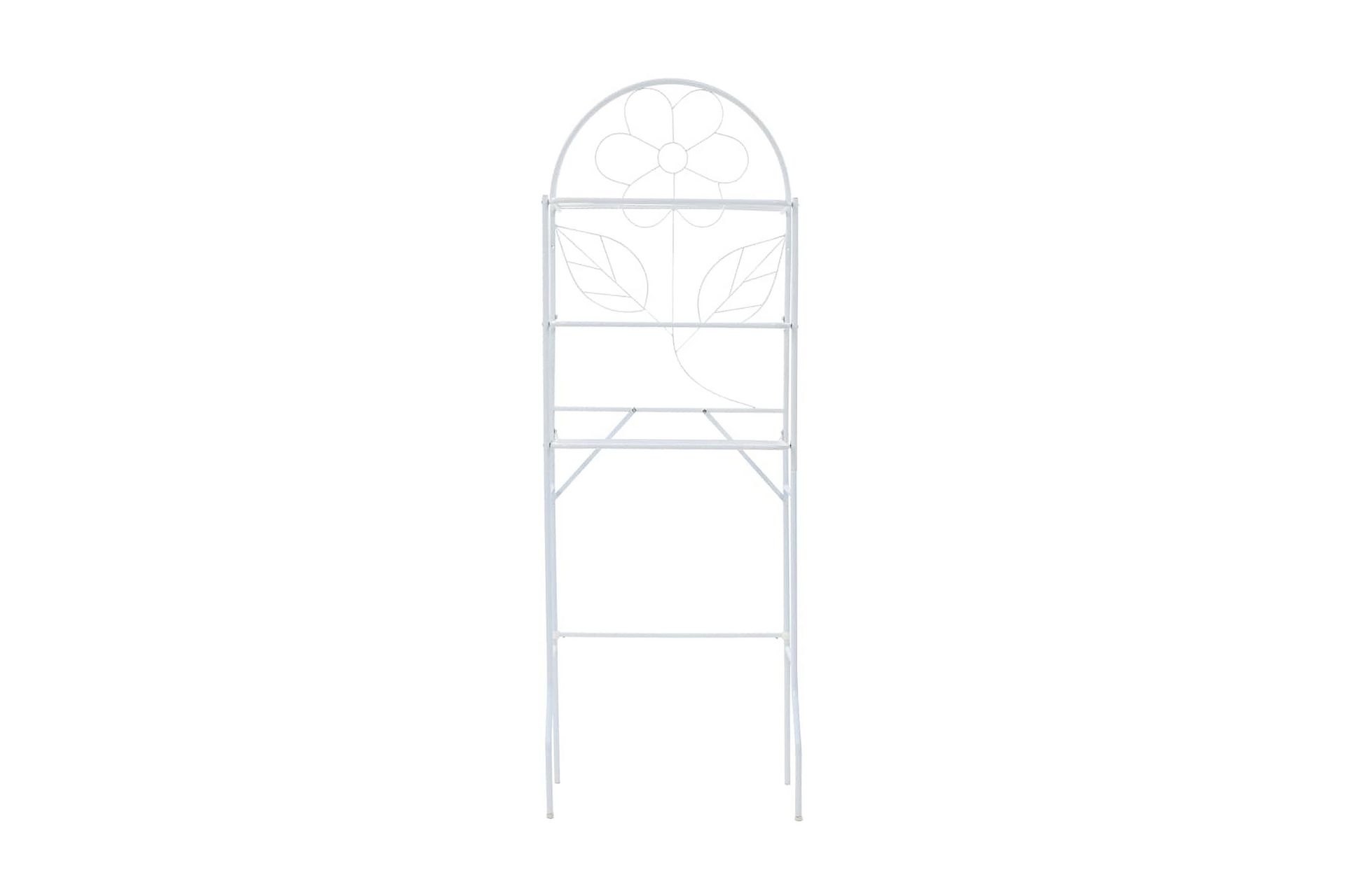 WC-hylly 60x33x174 cm valkoinen - Valkoinen - Talo & remontointi - Keittiö & kylpyhuone - Kylpyhuone - Kylpyhuonekalusteet - Kylpyhuoneen hyllyt