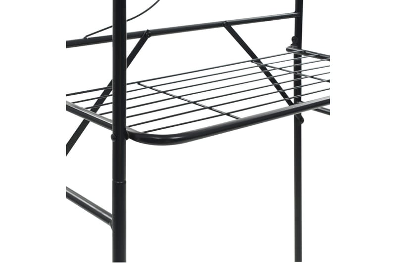 WC-hylly musta 60 x 33 x 174 cm - Musta - Talo & remontointi - Keittiö & kylpyhuone - Kylpyhuone - Kylpyhuonekalusteet - Kylpyhuoneen hyllyt