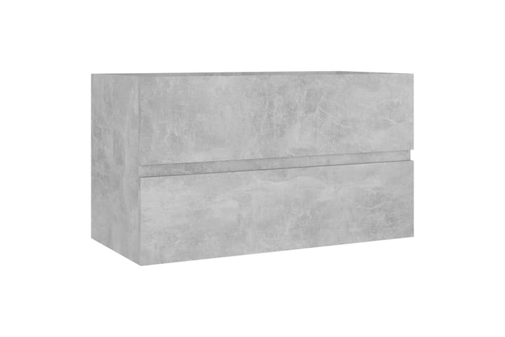 Kylpyhuoneen kalustesarja betoninharmaa lastulevy - Kylpyhuonekalustepaketit