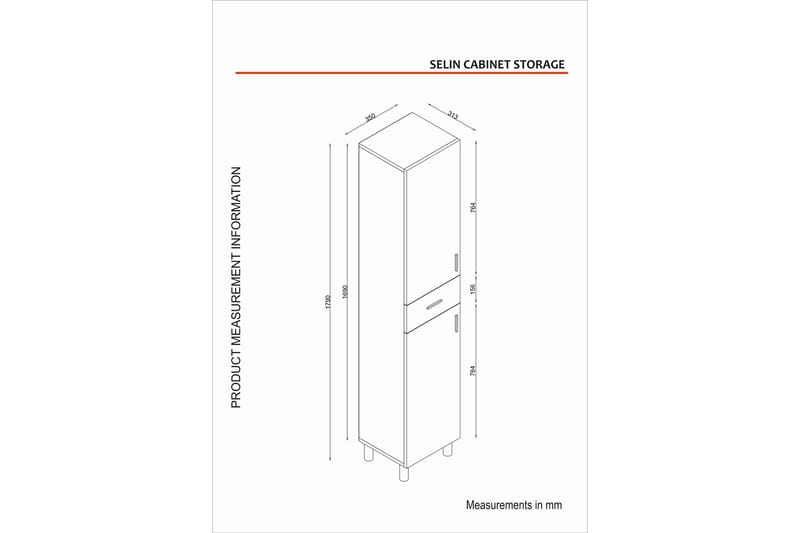 Kylpyhuoneen korkea kaappi Namo-korkea kylpyhuonekaappi Beige - Talo & remontointi - Keittiö & kylpyhuone - Kylpyhuone - Kylpyhuonekalusteet - Seinäkaappi & korkea kaappi