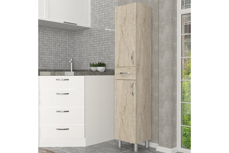 Kylpyhuoneen korkea kaappi Namo-korkea kylpyhuonekaappi Beige - Talo & remontointi - Keittiö & kylpyhuone - Kylpyhuone - Kylpyhuonekalusteet - Seinäkaappi & korkea kaappi