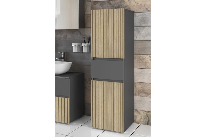 Kylpyhuoneen korkeakaappi Loft24 Kylpyhuonekaappi Loft24 Wisla 130x35x38 cm Luonto - Talo & remontointi - Keittiö & kylpyhuone - Kylpyhuone - Kylpyhuonekalusteet - Kylpyhuonekaapit