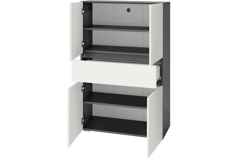 Kylpyhuoneen korkeakaappi Loft24 Wisla kylpyhuoneen korkeakaappi 130x76x35 cm Grå - Talo & remontointi - Keittiö & kylpyhuone - Kylpyhuone - Kylpyhuonekalusteet - Kylpyhuonekaapit