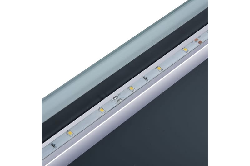 Kylpyhuoneen LED-seinäpeili kosketussensorilla 100x60 cm - Hopea - Talo & remontointi - Keittiö & kylpyhuone - Kylpyhuone - Kylpyhuonekalusteet - Kylpyhuoneen peilit