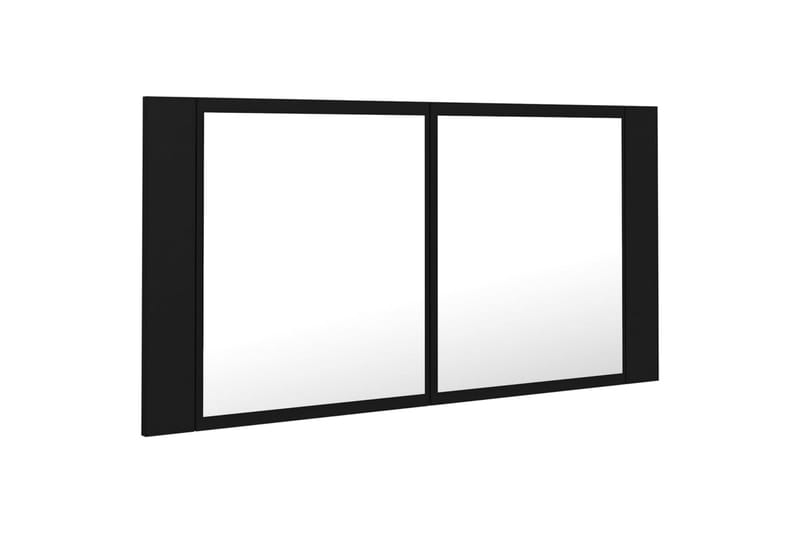Kylpyhuoneen LED peilikaappi 90x12x45 cm - Musta - Talo & remontointi - Keittiö & kylpyhuone - Kylpyhuone - Kylpyhuonekalusteet - Peilikaapit