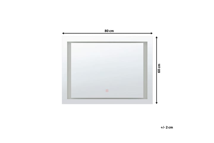 Peili Avanesian LED 60x80 cm - Hopea - Peili - Kylpyhuoneen peilit - Kylpyhuonepeili valaistuksella