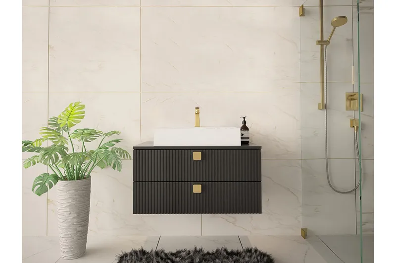 Glenndale Badrumsförvaring Concept 55 Black - Talo & remontointi - Keittiö & kylpyhuone - Kylpyhuone - Kylpyhuonekalusteet - Kylpyhuoneen säilytys