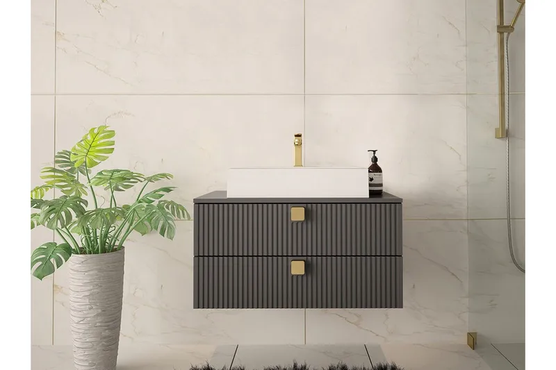 Glenndale Badrumsförvaring Concept 55 Grey - Talo & remontointi - Keittiö & kylpyhuone - Kylpyhuone - Kylpyhuonekalusteet - Kylpyhuoneen säilytys