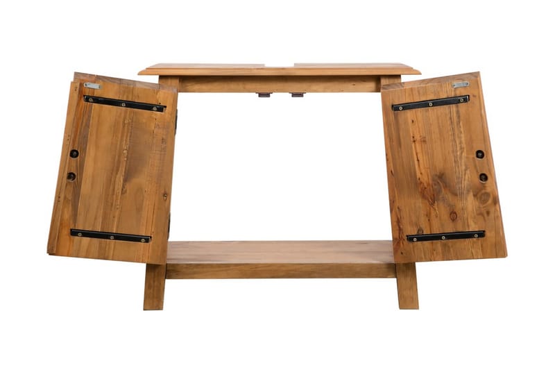 Kylpyhuoneen allaskaappi kierrätetty mänty 70x32x63 cm - Ruskea - Talo & remontointi - Keittiö & kylpyhuone - Kylpyhuone - Kylpyhuonekalusteet - Kylpyhuoneen säilytys