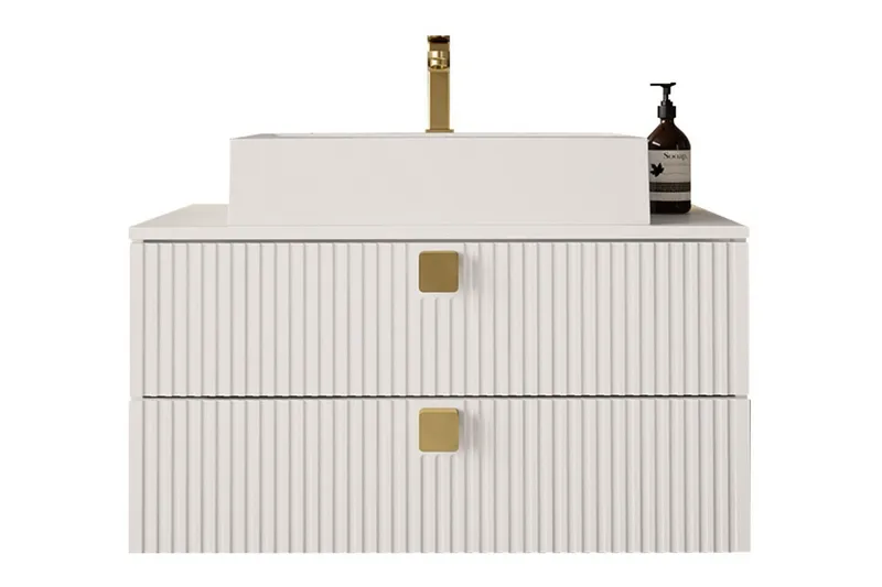 Kylpyhuoneen säilytyskaluste Glenndale, Valkoinen