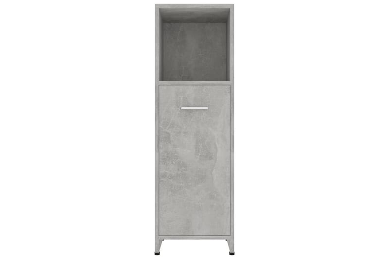 Kylpyhuonekaappi betoninharmaa 30x30x95 cm lastulevy - Harmaa - Talo & remontointi - Keittiö & kylpyhuone - Kylpyhuone - Kylpyhuonekalusteet - Kylpyhuoneen säilytys