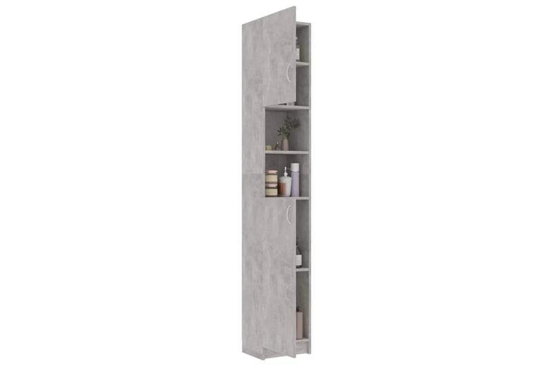 Kylpyhuonekaappi betoninharmaa 32x25,5x190 cm lastulevy - Talo & remontointi - Keittiö & kylpyhuone - Kylpyhuone - Kylpyhuonekalusteet - Kylpyhuoneen säilytys