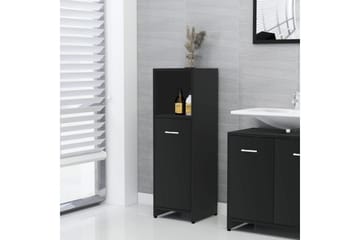Kylpyhuonekaappi musta 30x30x95 cm lastulevy - Musta - Talo & remontointi - Keittiö & kylpyhuone - Kylpyhuone - Kylpyhuonekalusteet - Kylpyhuoneen säilytys