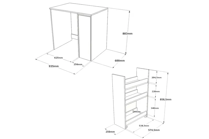 Kylpyhuonesäilytys Violaceae 93,5x88,3 cm - Ruskea - Talo & remontointi - Keittiö & kylpyhuone - Kylpyhuone - Kylpyhuonekalusteet - Kylpyhuoneen säilytys