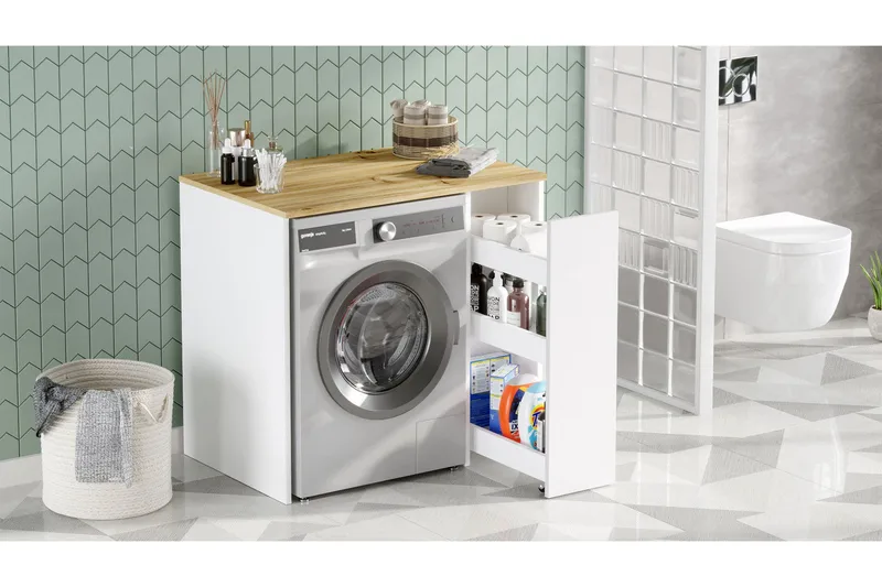 Kylpyhuonesäilytys Violaceae 93,5x88,3 cm - Ruskea - Talo & remontointi - Keittiö & kylpyhuone - Kylpyhuone - Kylpyhuonekalusteet - Kylpyhuoneen säilytys