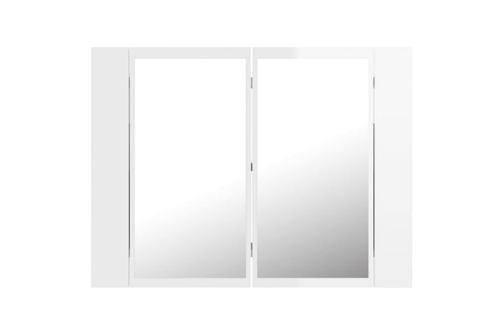 Kylpyhuoneen peilikaappi LED 60x12x45 cm - Valkoinen - Peilikaapit - Kylpyhuoneekaappi valaistuksella
