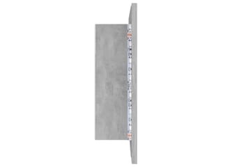 Kylpyhuoneen peilikaappi LED 60x12x45 cm - Betoninharmaa - Talo & remontointi - Keittiö & kylpyhuone - Kylpyhuone - Kylpyhuonekalusteet - Peilikaapit