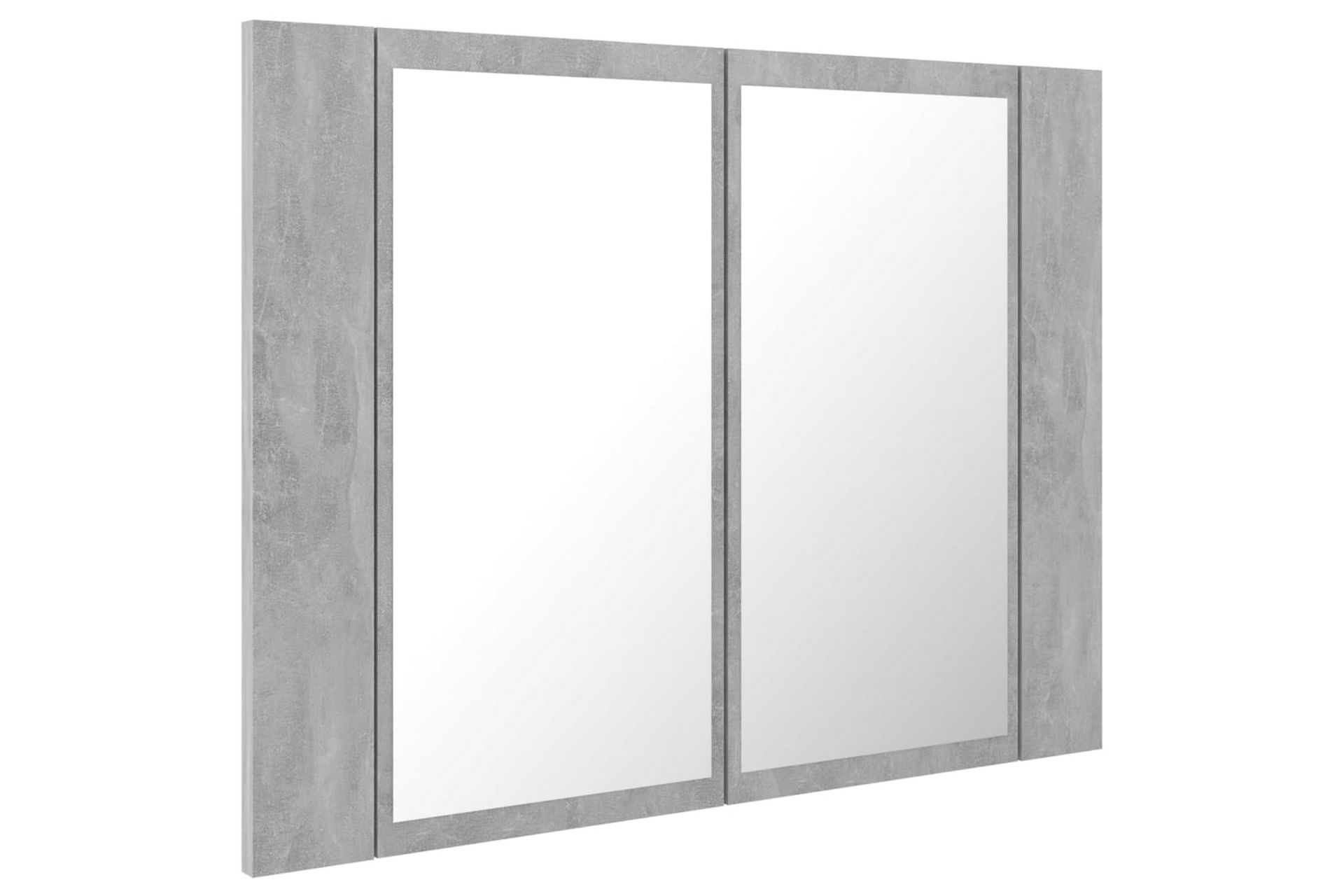 Kylpyhuoneen peilikaappi LED 60x12x45 cm - Betoninharmaa - Talo & remontointi - Keittiö & kylpyhuone - Kylpyhuone - Kylpyhuonekalusteet - Peilikaapit