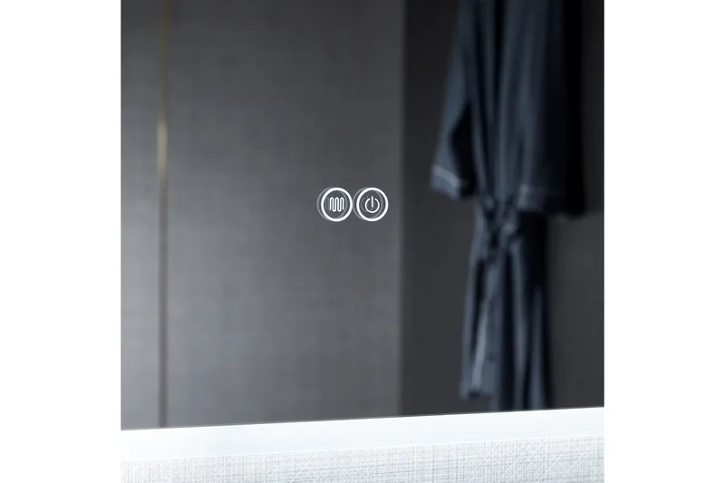 Kylpyhuoneen peili 100x80 cm LED-valaistuksella ja huurteenestolla - Talo & remontointi - Keittiö & kylpyhuone - Kylpyhuone - Kylpyhuonekalusteet - Kylpyhuoneen peilit